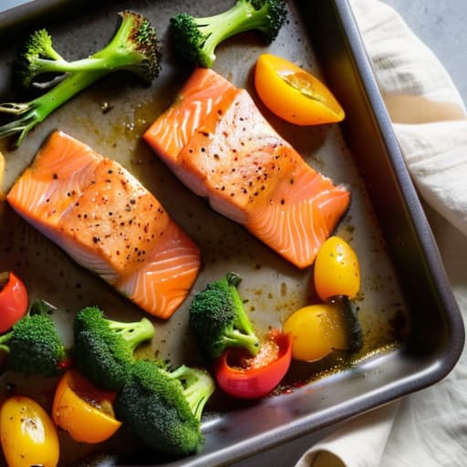 Easy meal using The Sheet Pan Standard.