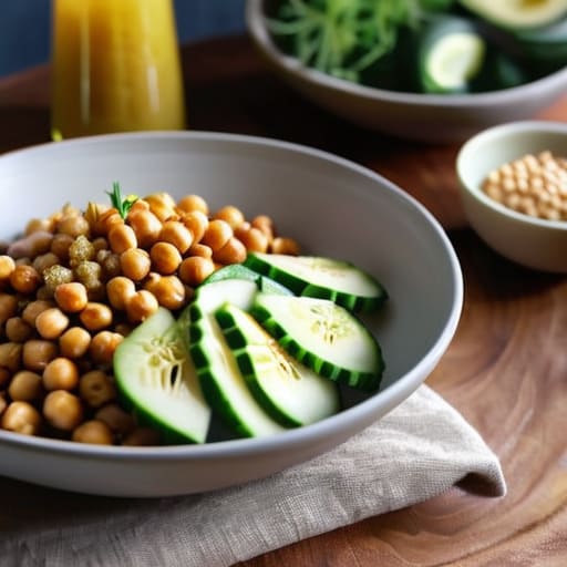 Healthy One-Bowl Grain Bowls with chickpeas.
