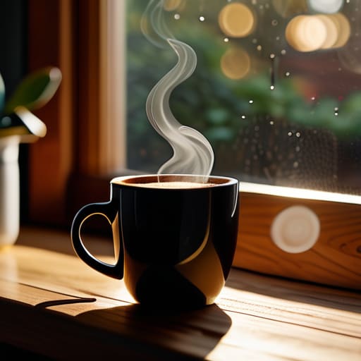 The Single-Tasking Breakfast with black coffee.