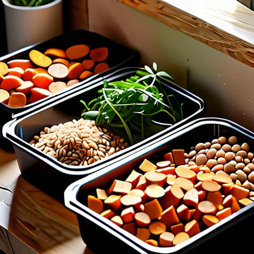 Healthy Batch-Cooked Grain Bases for meal prep.